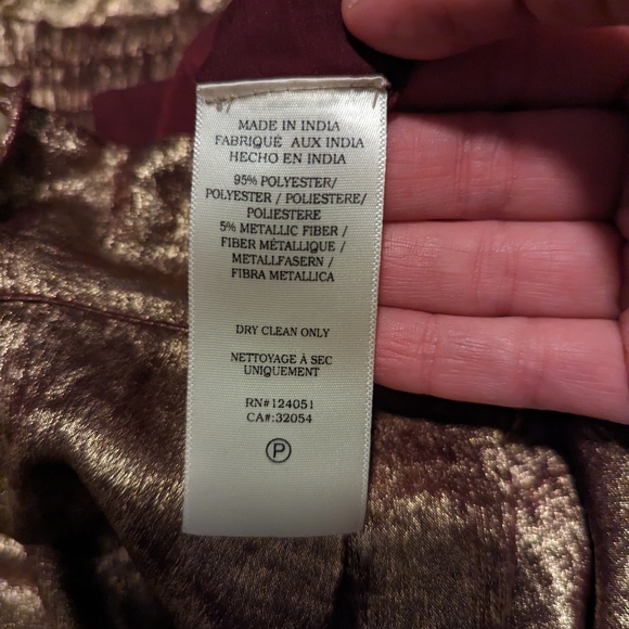 ODELLS Metallic Wide Leg Cropped Pants - Picture 5 of 9